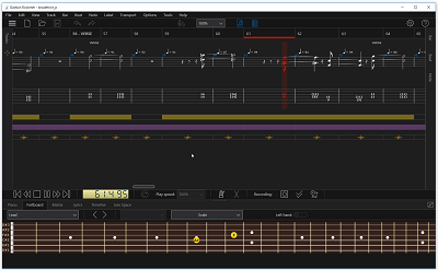 The Gadwin Rockmer application allows all guitarists to enjoy viewing, playing, as well as writing tablature and sheet music easily.